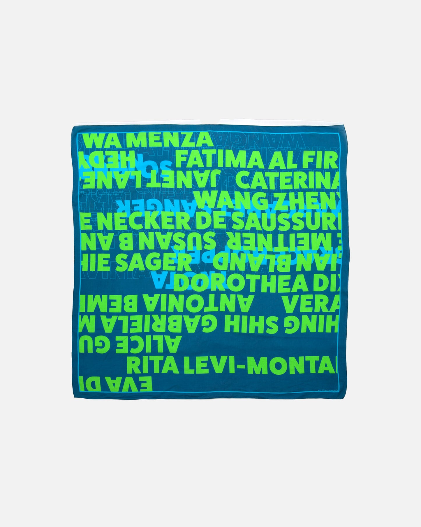 Scarf, JUDY - blue/green