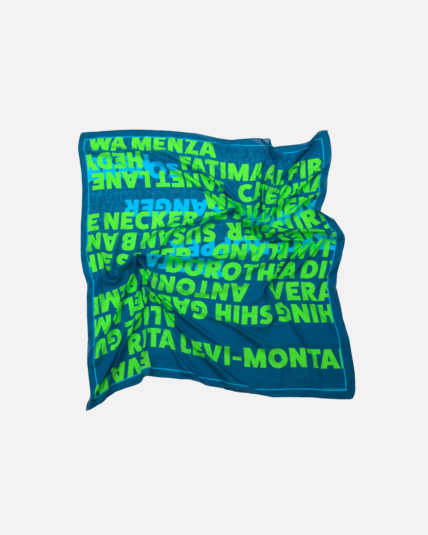 Scarf, JUDY - blue/green