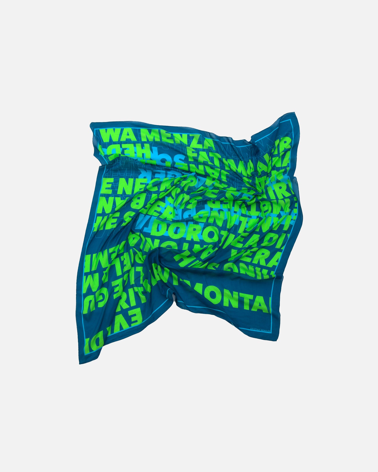 Scarf, JUDY - blue/green