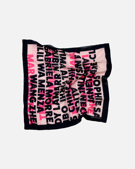 Pañuelo, JUDY - fucsia/negro