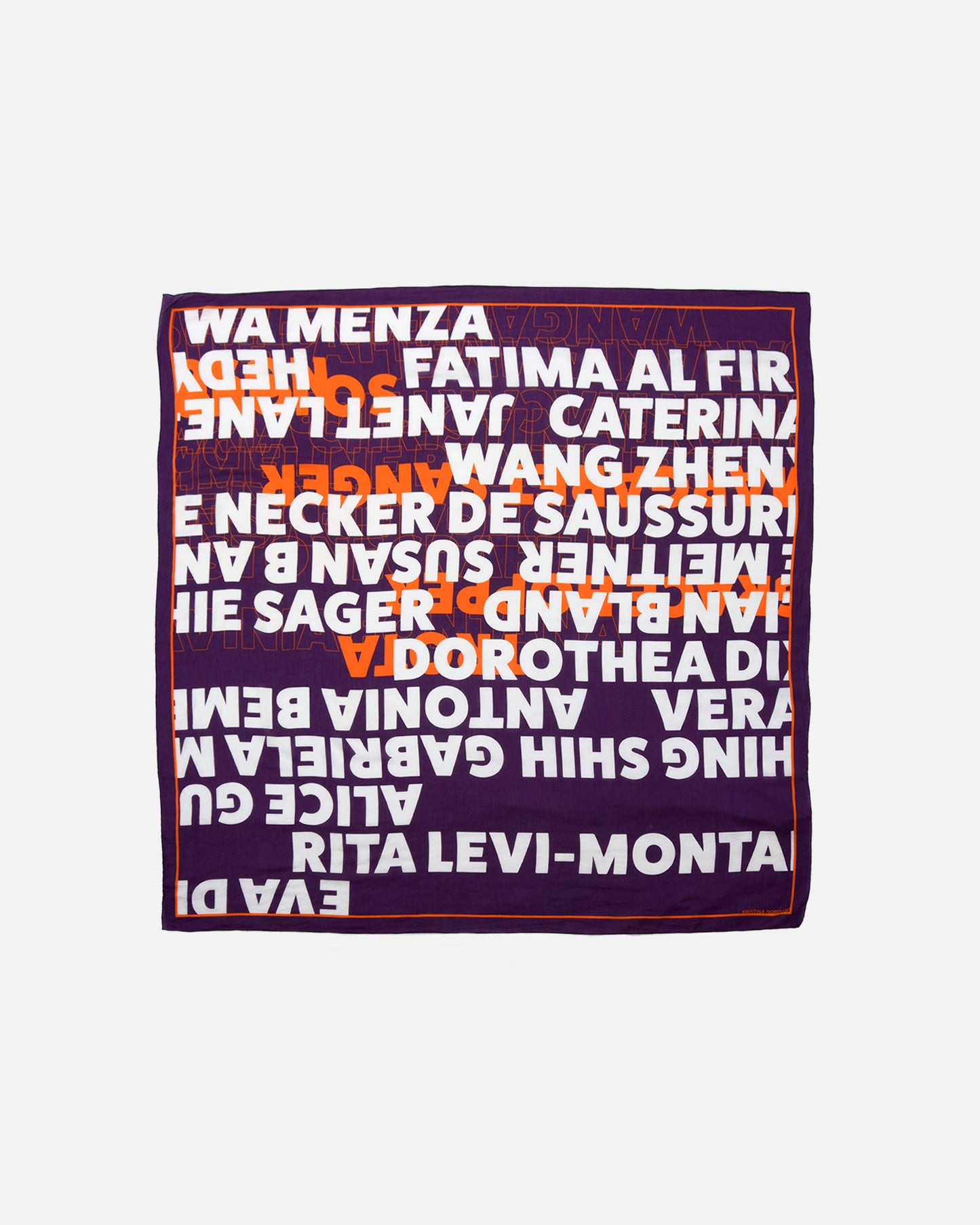 Scarf, JUDY - purple/white