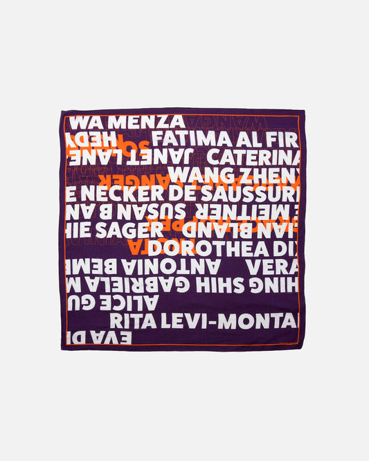 Scarf, JUDY - purple/white