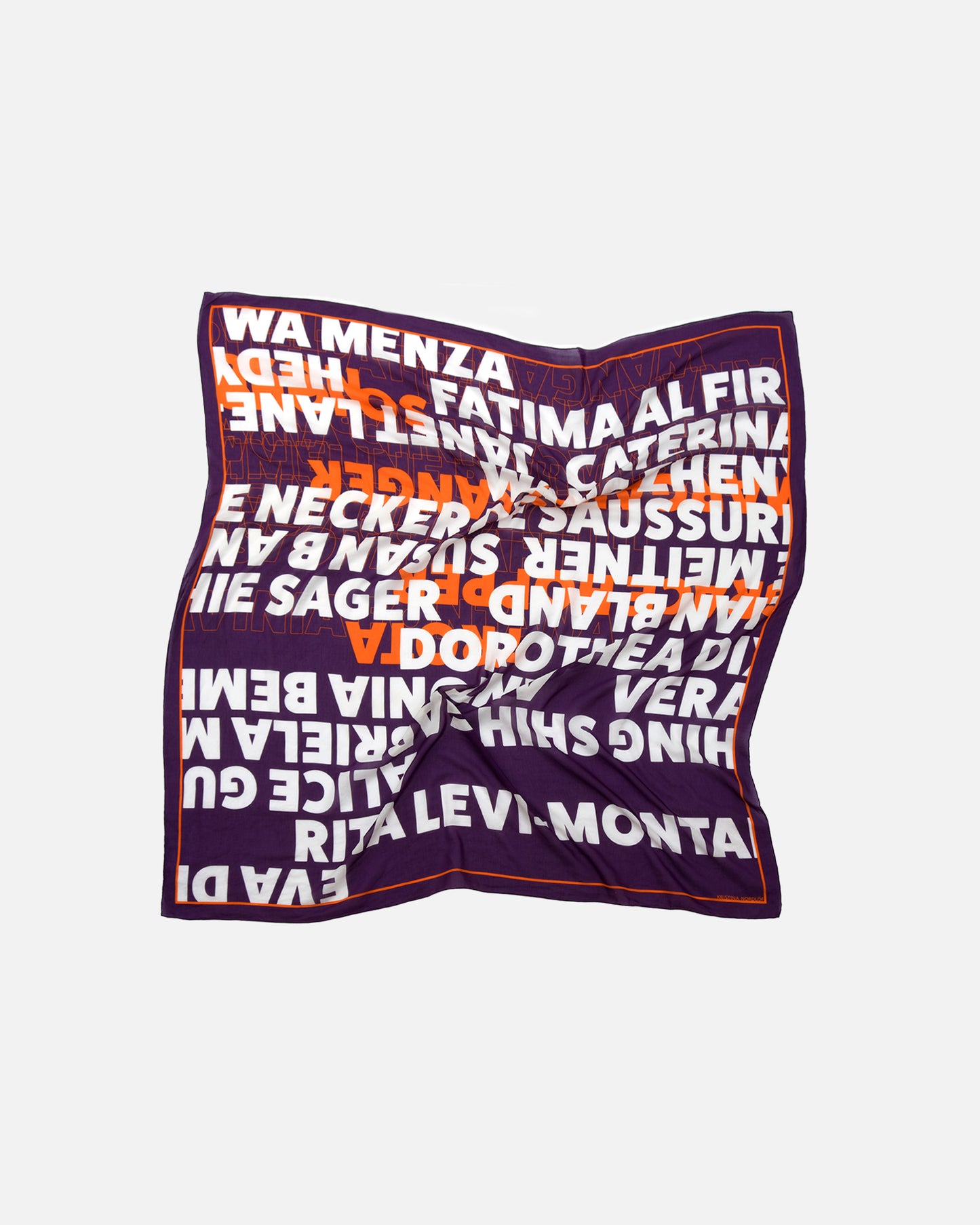 Scarf, JUDY - purple/white