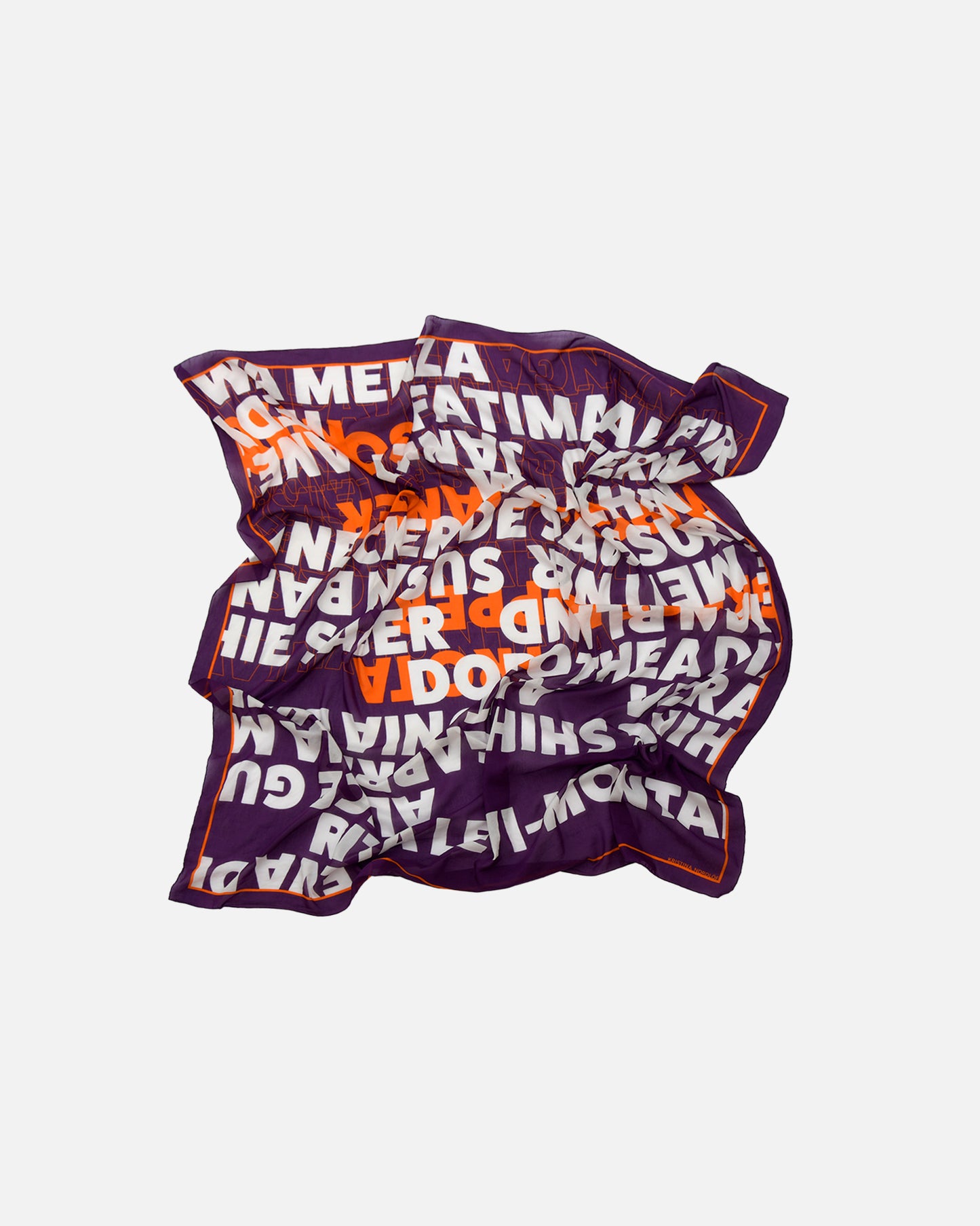 Scarf, JUDY - purple/white