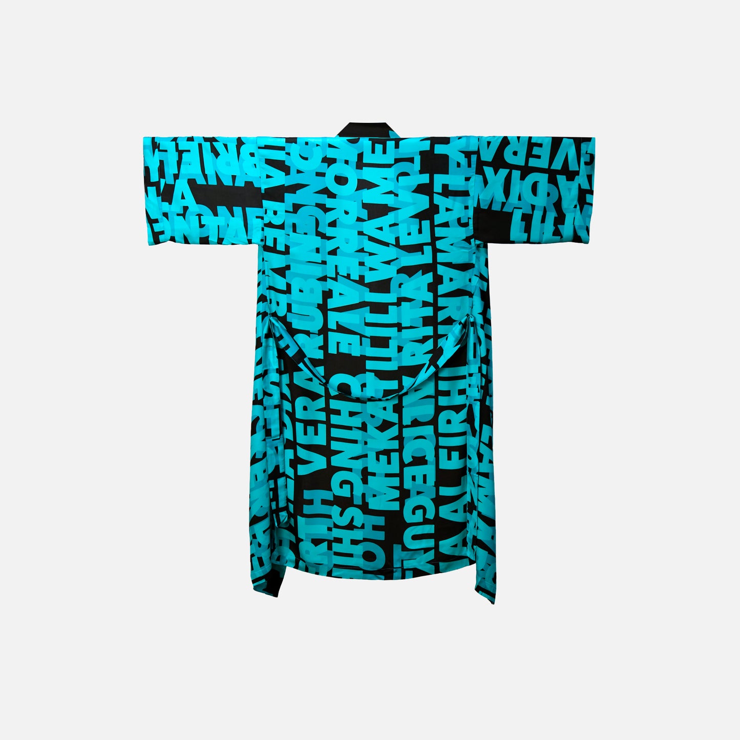 Kimono, JUDY - dark brown/turquoise