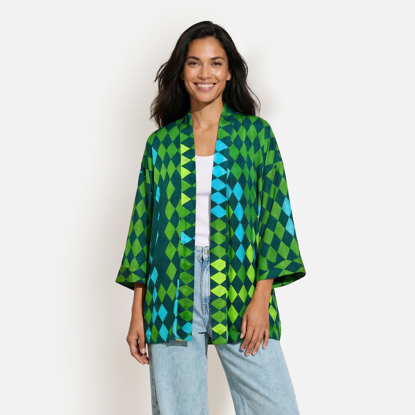 Kimono corto, MEDEA, verde